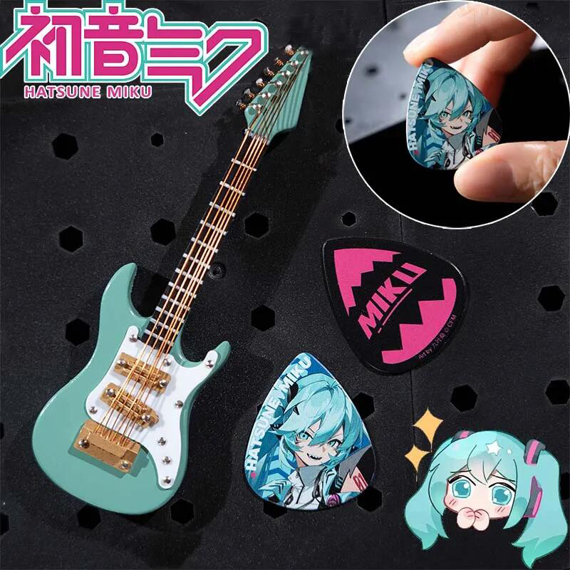 Pc Gaming Hatsune Miku - Hatsune Miku 3PCS Multicolor Guitar Picks