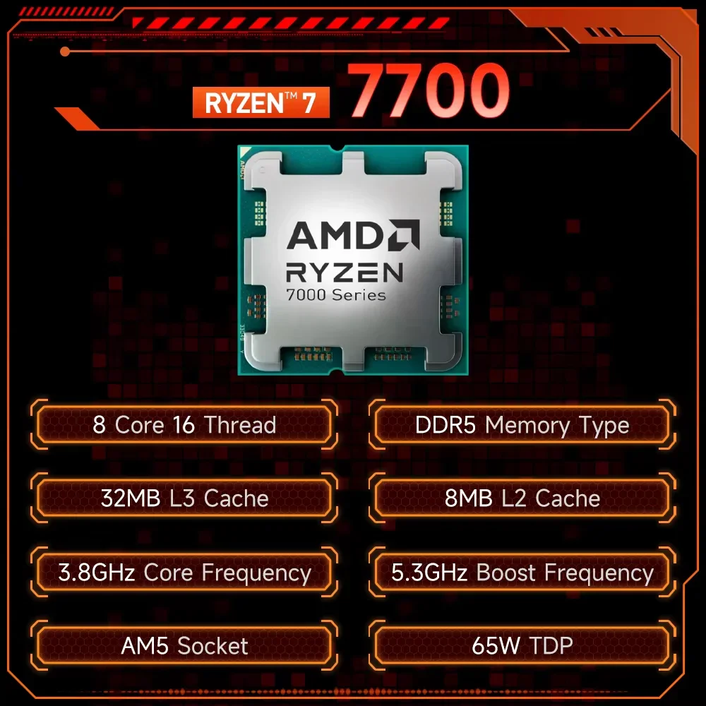 AMD R7 7700 Ryzen 7 7700 Budge - Pc Gaming Amd Ryzen 7 ulasan dan harga