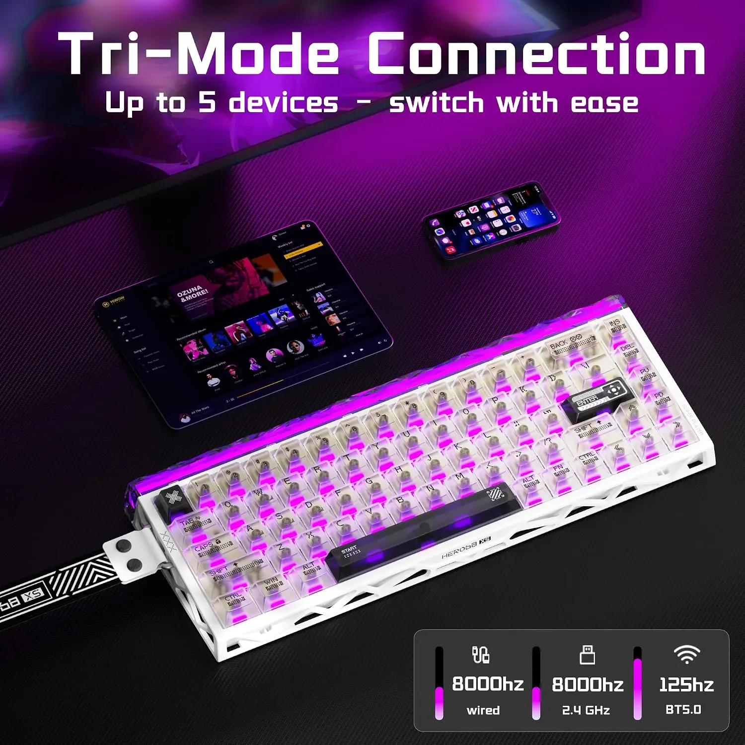 Aula Hero68 XS Hall Effect Mag - Pc Gaming Keyboards ulasan dan harga