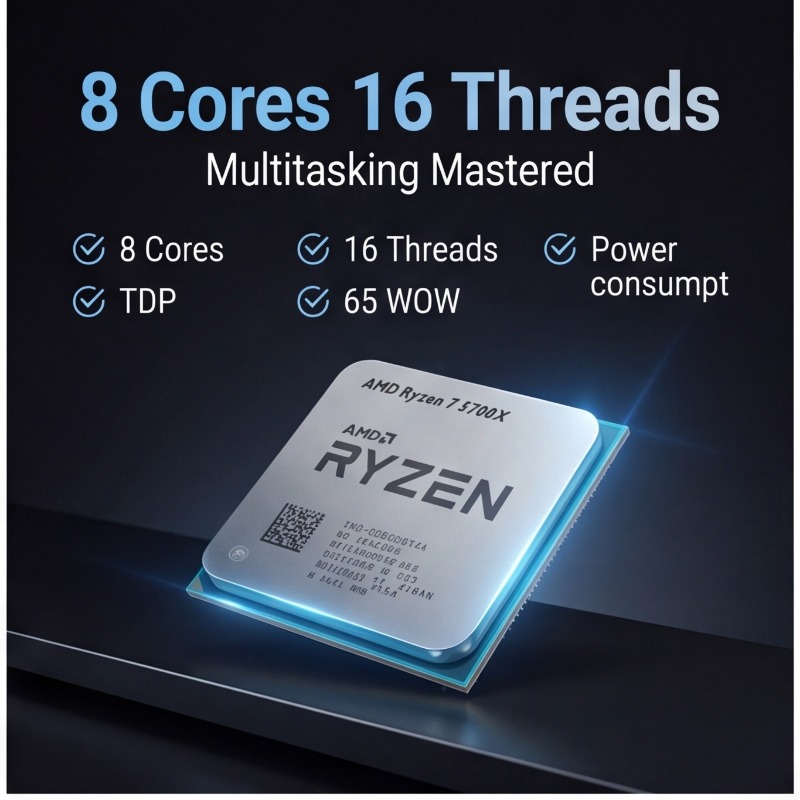 AMD Ryzen 7 5700X Processor Fo - Pc Gaming Amd Ryzen 7 ulasan dan harga