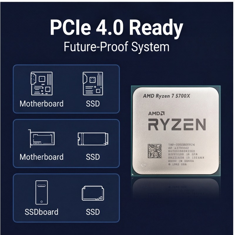 AMD Ryzen 7 5700X Processor Fo - Pc Gaming Amd Ryzen 7 ulasan dan harga