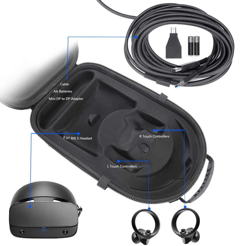 B16C-Hard EVA Bag Protect Cove - Pc Gaming Vr Headset ulasan dan harga
