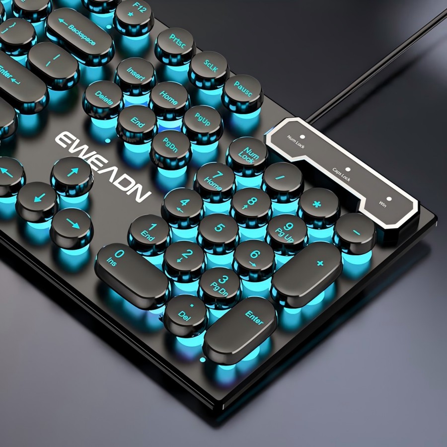 EWEADN Typewriter Gaming Keybo - Pc Gaming Keyboards ulasan dan harga