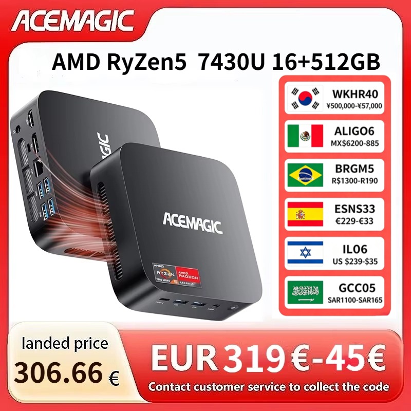 ACEMAGIC AMD Ryzen 5 7430U Min - Pc Gaming Amd Ryzen 7 ulasan dan harga
