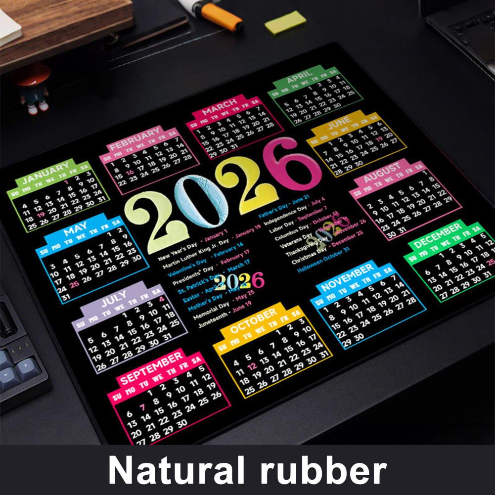 2026 Calendar Mouse Pad Waterp - Pc Gaming Desk ulasan dan harga