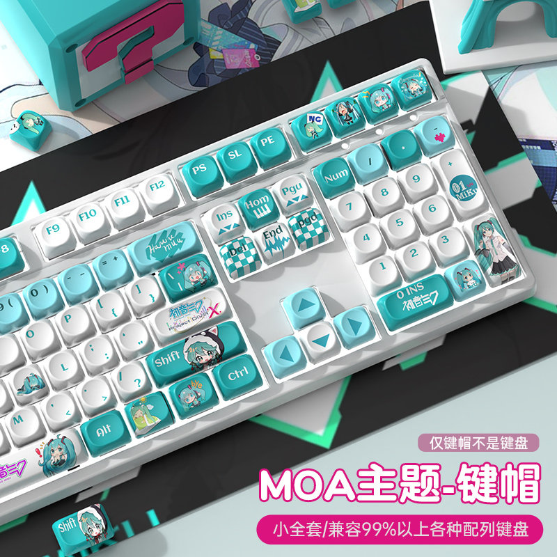 Anime Mechanical Keyboard Keyc - Pc Gaming Hatsune Miku ulasan dan harga