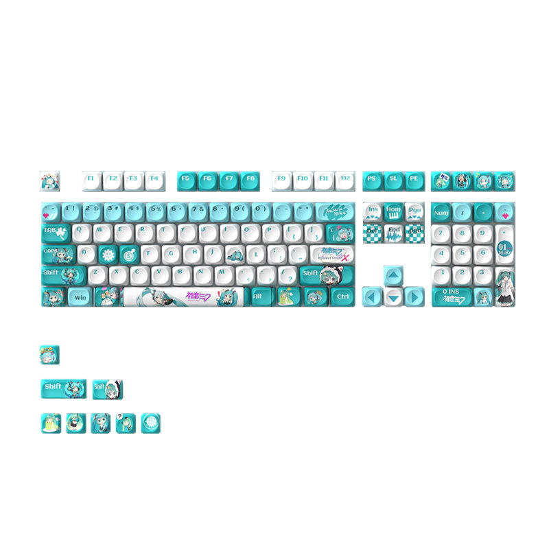 Anime Mechanical Keyboard Keyc - Pc Gaming Hatsune Miku ulasan dan harga
