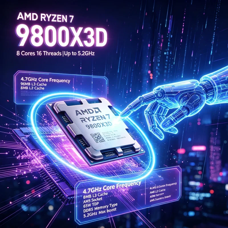 AMD Ryzen 7 9800X3D AM5 Gaming - Pc Gaming Amd Ryzen 7 ulasan dan harga