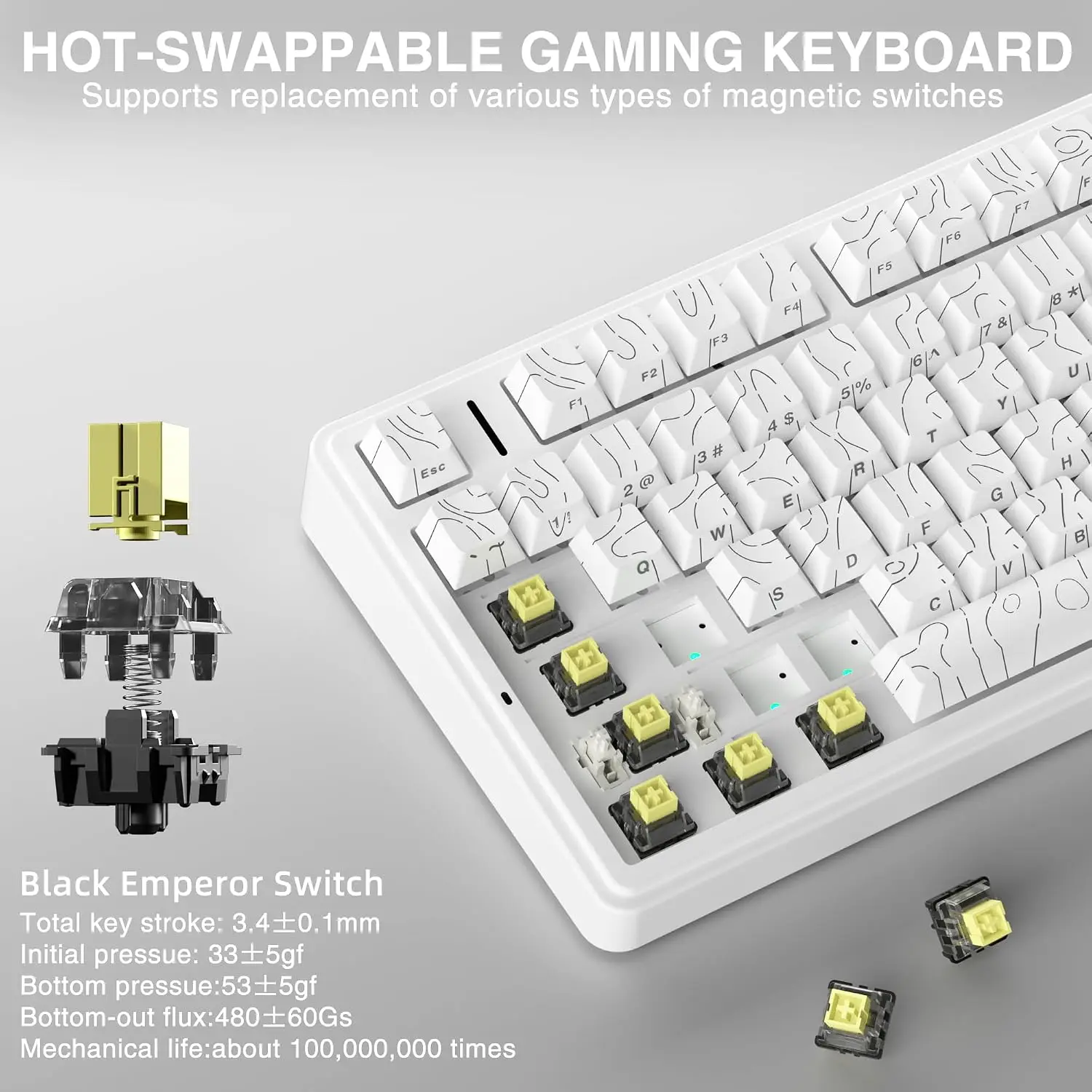 AULA F75 HE Magnetic Keyboard  - Pc Gaming Keyboards ulasan dan harga