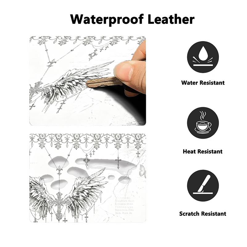 Leather Mousepad Black White A - Pc Gaming Keyboards ulasan dan harga