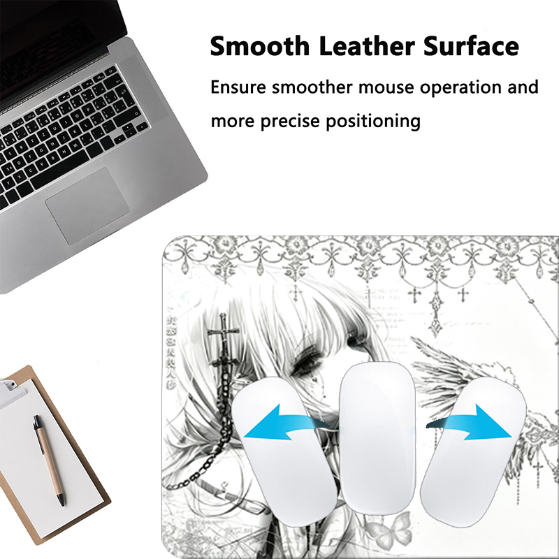 Leather Mousepad Black White A - Pc Gaming Keyboards ulasan dan harga