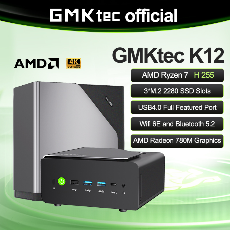 GMKtec K12 Mini PC AMD Ryzen™  - Pc Gaming Amd Ryzen 7 ulasan dan harga